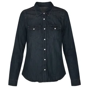 شومیز آستین بلند یقه برگردان زنانه مدل Z-580043