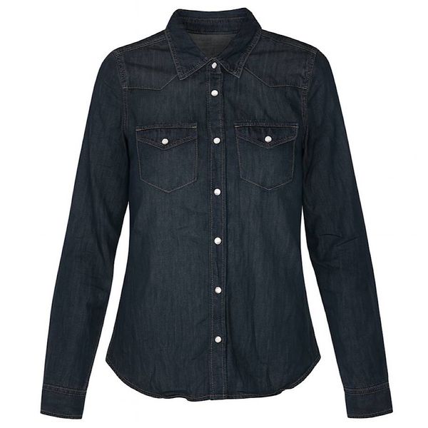 شومیز آستین بلند یقه برگردان زنانه مدل Z-580043