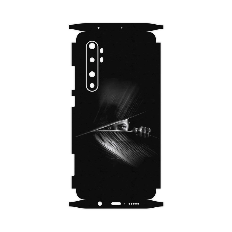 برچسب پوششی ماهوت مدل Black Portrait-FullSkin مناسب برای گوشی موبایل شیائومی Mi Note 10 Lite