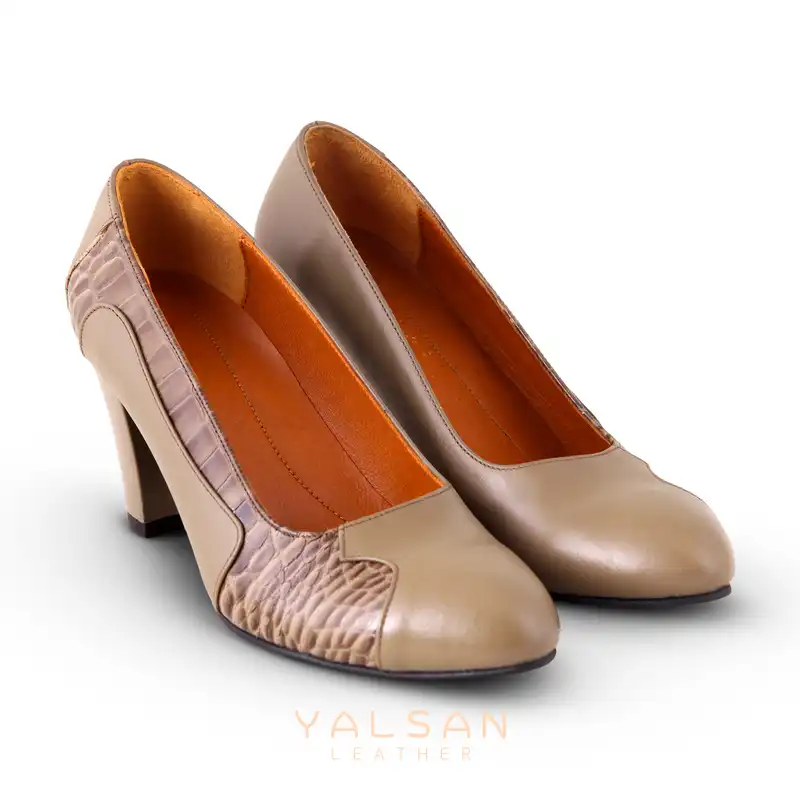 کفش زنانه چرم یلسان مدل آنا کد GC-602-krm