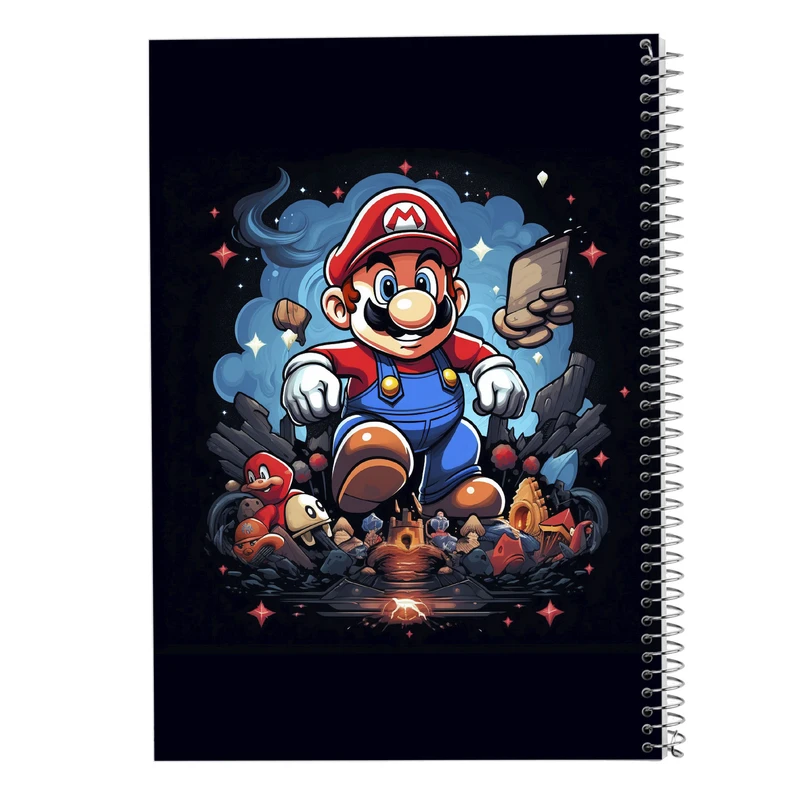 دفتر مشق 100 برگ مدوپد مدل سوپرماریو super mario کد DF2802