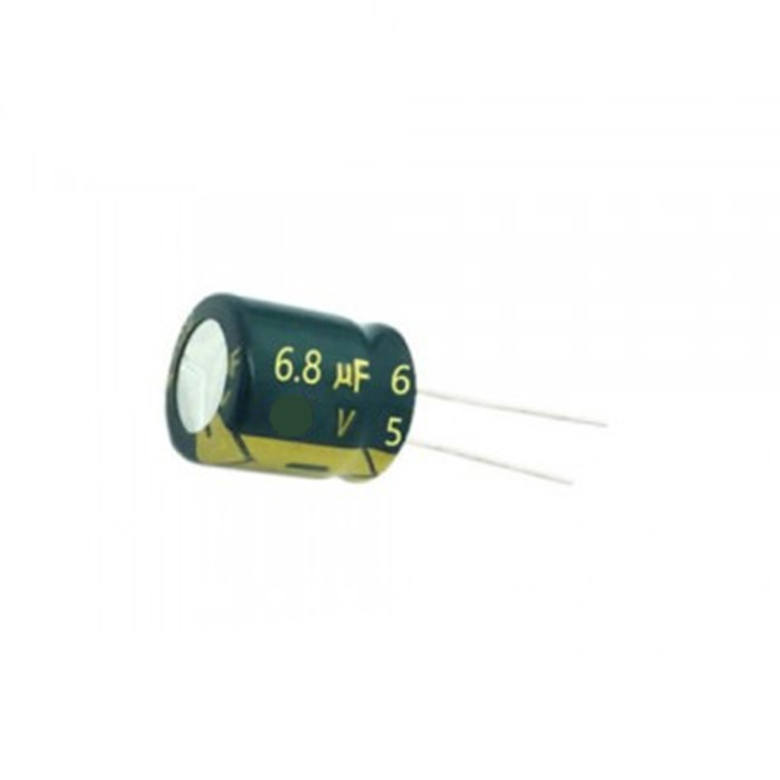 خازن الکترولیت مدل 6/8 میکرو فاراد 35 ولت بسته 50 عددی