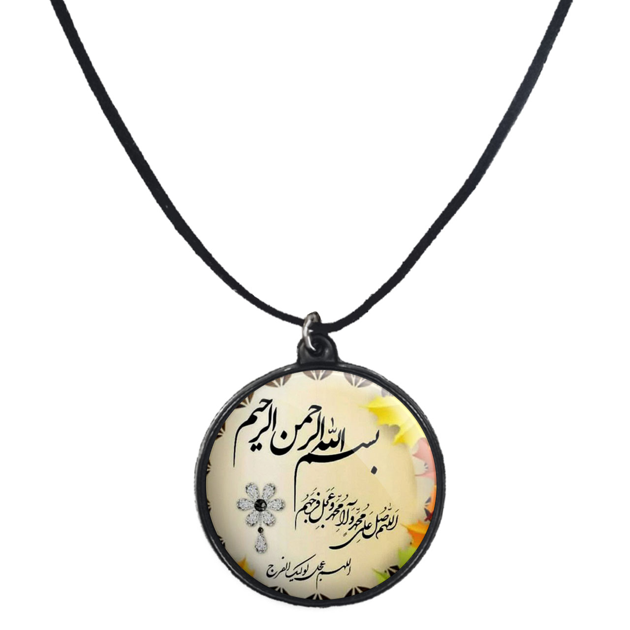 گردنبند پرمانه طرح امام زمان کد pmb.24225 مدل دو طرفه