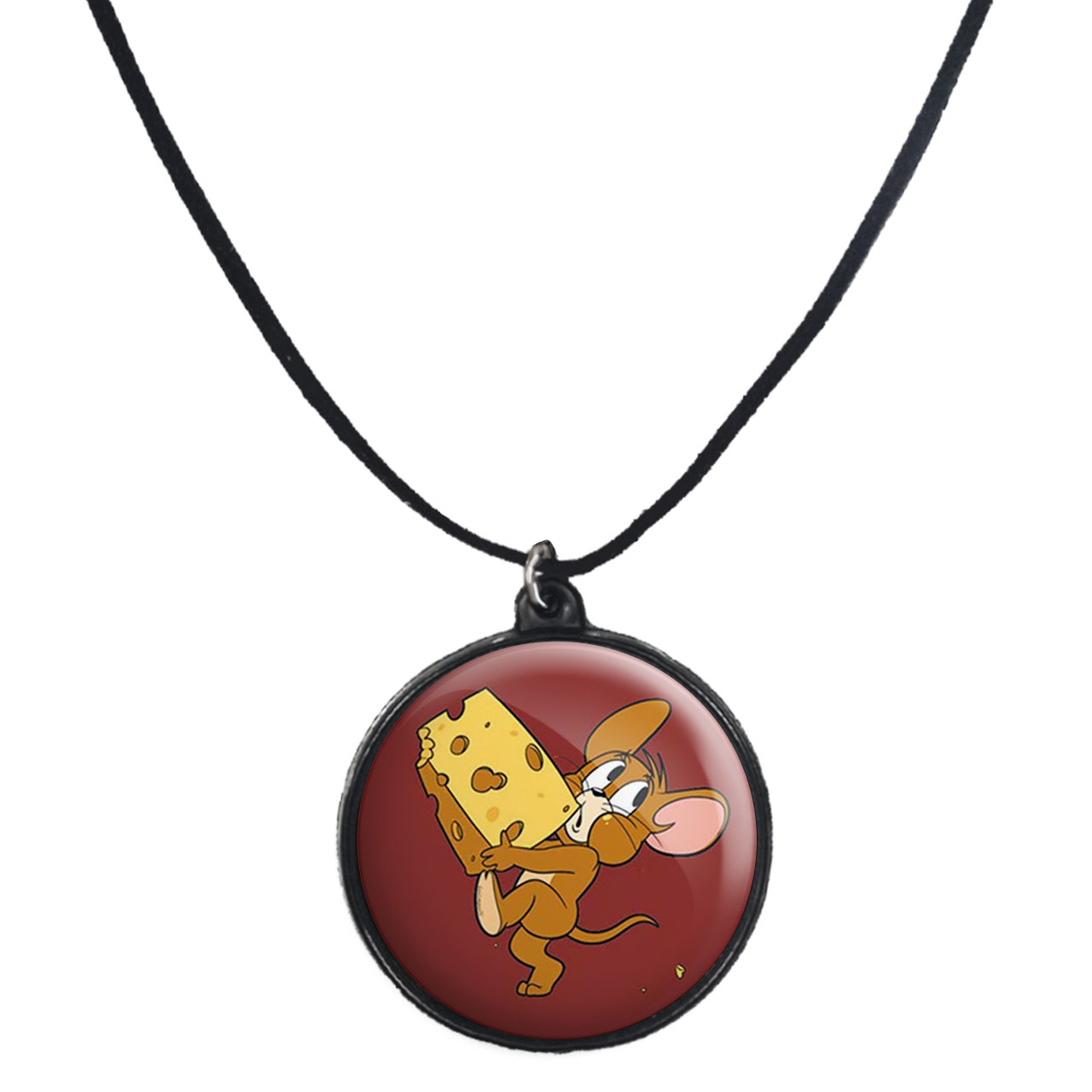 گردنبند پرمانه طرح تام و جری کد pmb.10825 مدل دو طرفه