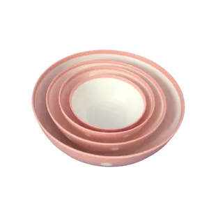کاسه مدل خالدار مجموعه 4 عددی