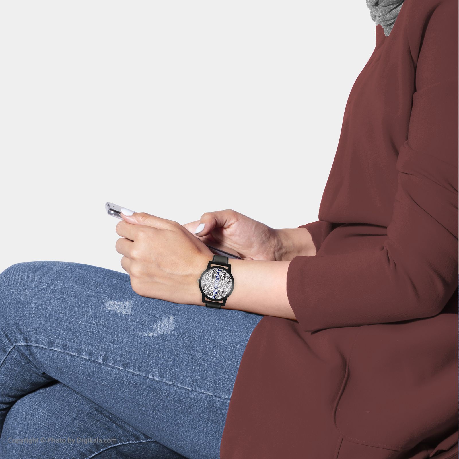ساعت مچی عقربه ای والار طرح فلسفه کد LF2357 -  - 6