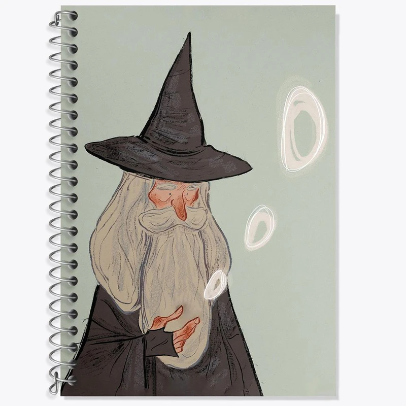 دفتر زبان 50 برگ خندالو مدل دو خط طرح هابیت The Hobbit کد 28749