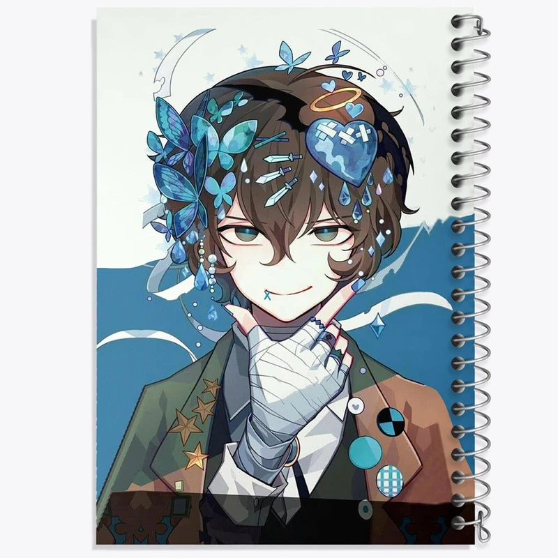 دفتر نقاشی 50 برگ خندالو مدل دازای اوسامو انیمه سگ های ولگرد بانگو کد 10136