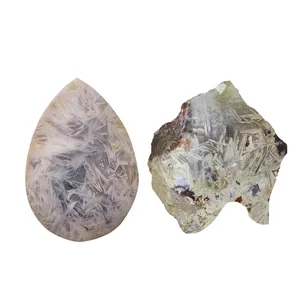 سنگ راف عقیق مدل رتایل و نگین کد STAR 7 مجموعه 2 عددی