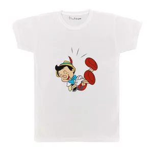 تی شرت بچگانه پرمانه طرح پینوکیو کد pmt.4773