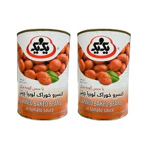 کنسرو خوراک لوبیا چیتی یک و یک _430 گرم بسته 2 عددی