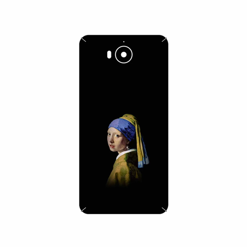 برچسب پوششی ماهوت مدل Girl with a Pearl Earring of Vermeer مناسب برای گوشی موبایل هوآوی Y5 2017