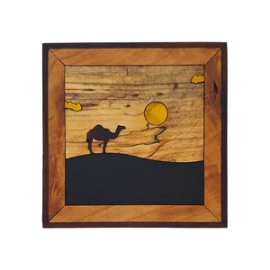 تابلو معرق کاری مدل غروب صحرا