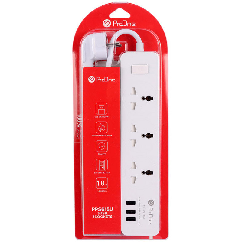 چندراهی برق پرووان مدل PPS615U طول 1.8 متر
