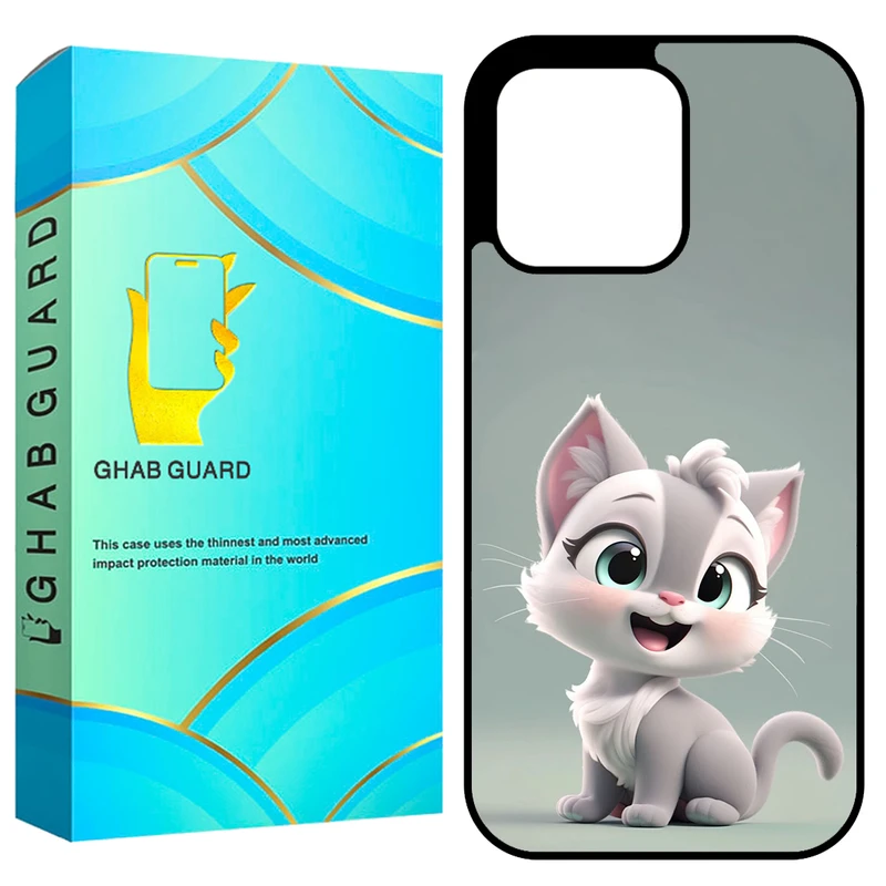 کاور قاب گارد طرح گربه مدل GCHP16P مناسب برای گوشی موبایل اپل iPhone 16 Pro