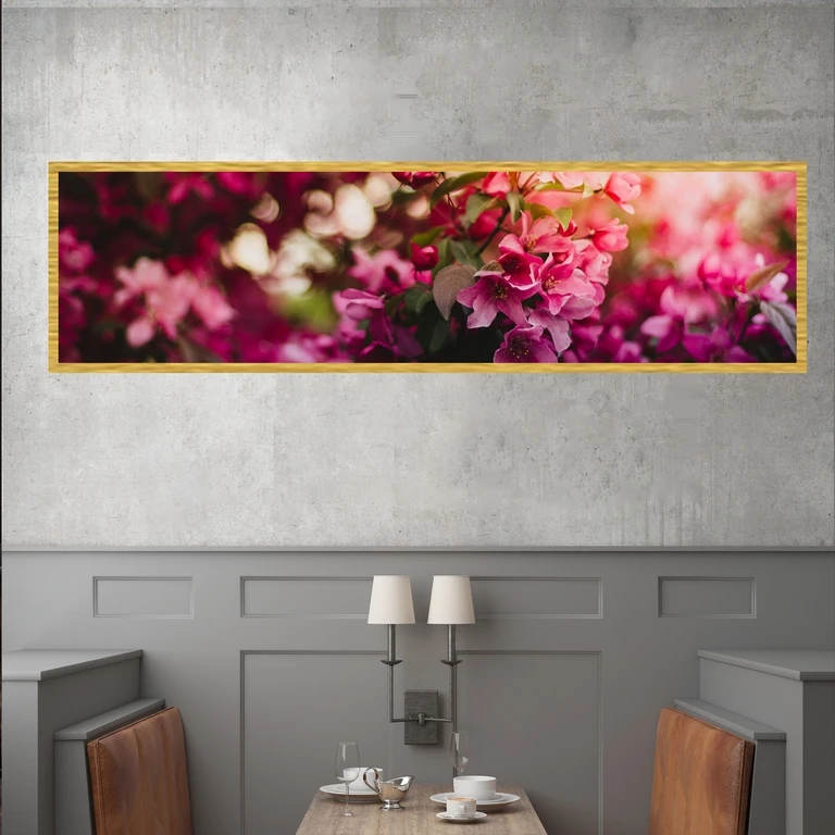 تابلو بکلیت طرح طبیعت گل کاغذی مدل T-7710