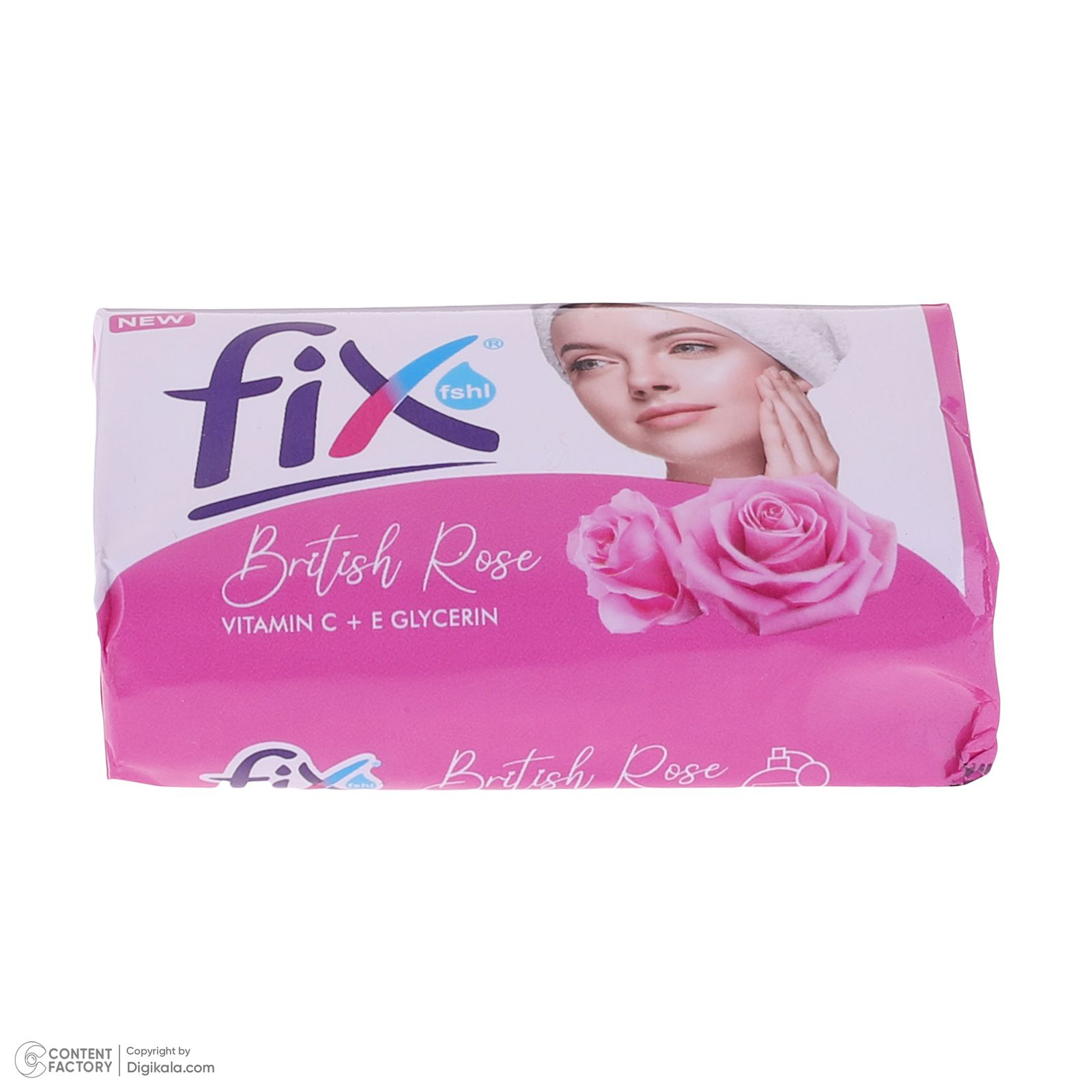 صابون شستشو فیکس مدل British Rose وزن 90 گرم بسته 6 عددی -  - 3