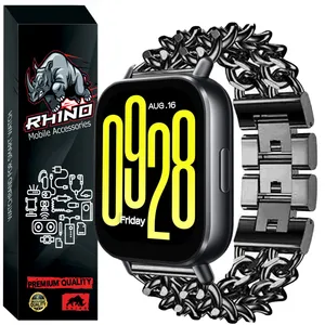 بند راینو مدل کارتیر دو ردیف مناسب برای ساعت هوشمند شیائومی Redmi Watch 5 Active