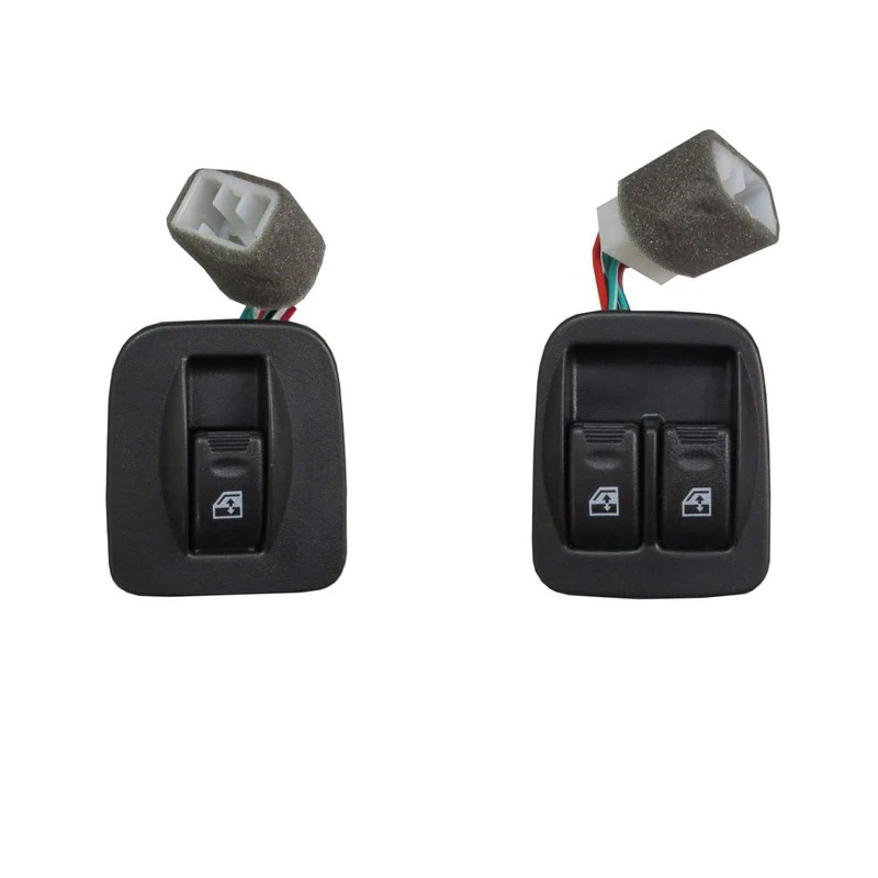 کلید شیشه بالابر خودرو آراکس یدک مدل AY-4965 مناسب برای پراید X100 مجموعه 2 عددی