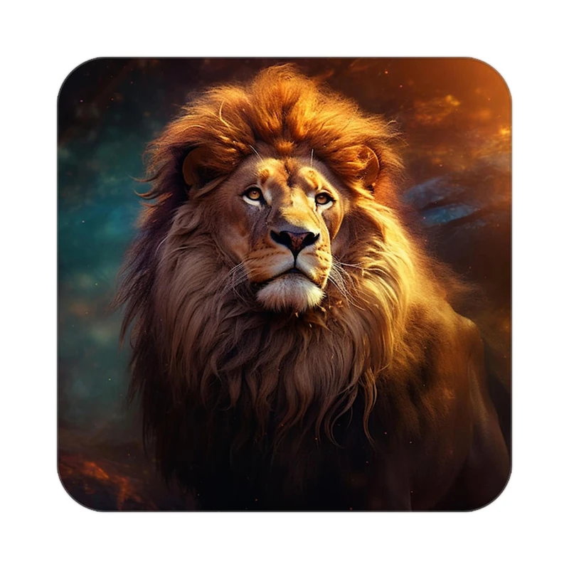 زیر لیوانی کاکتی طرح شیر مدل mp23646