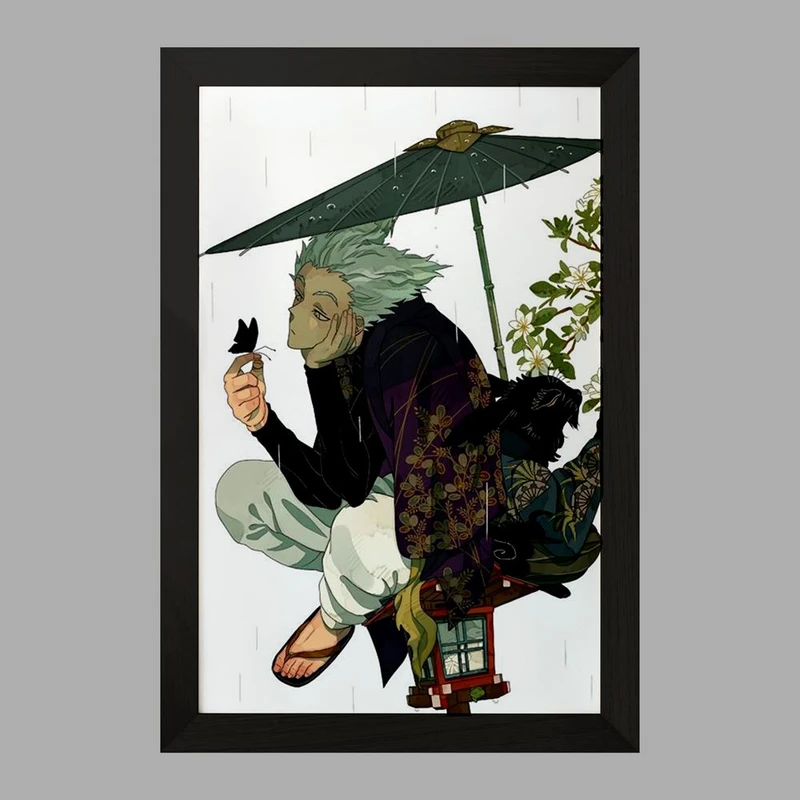 تابلو خندالو مدل گارو انیمه مرد تک مشتی One Punch Man  کد 11353