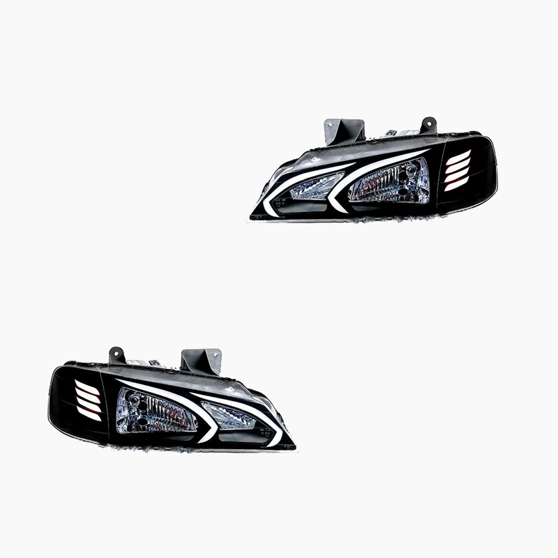 چراغ جلو خودرو گروه پژوهش صنعت مدرن مدل AMG مناسب برای پژو پارس بسته دو عددی