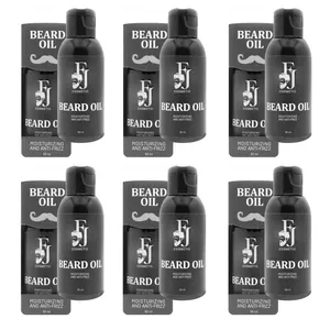 روغن مو افجه مدل SL-BEARD06 مناسب موهای حجم 60 میلی‌لیتر مجموعه 6 عددی