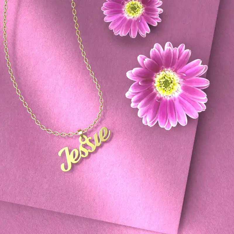 گردنبند طلا 18 عیار زنانه مدوپد مدل Jessie