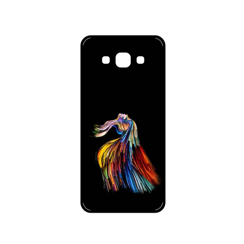 برچسب پوششی ماهوت مدل Rainbow Hair Digital Art مناسب برای گوشی موبایل سامسونگ Galaxy A8