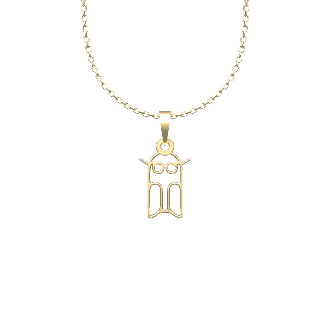 گردنبند طلا 18 عیار زنانه مدوپد مدل جغد کد B2-1-1060 - - 5