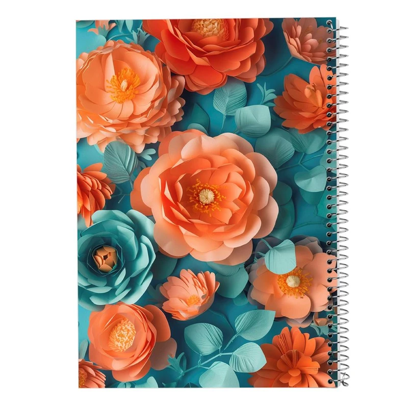 دفتر ژورنال نویسی 50 برگ مدوپد مدل نقطه ای طرح گل کد DF15928