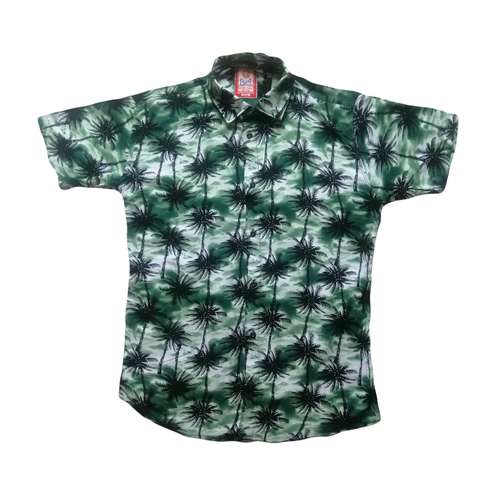 پیراهن آستین کوتاه مردانه سرز طرح هاوایی مدل سامان