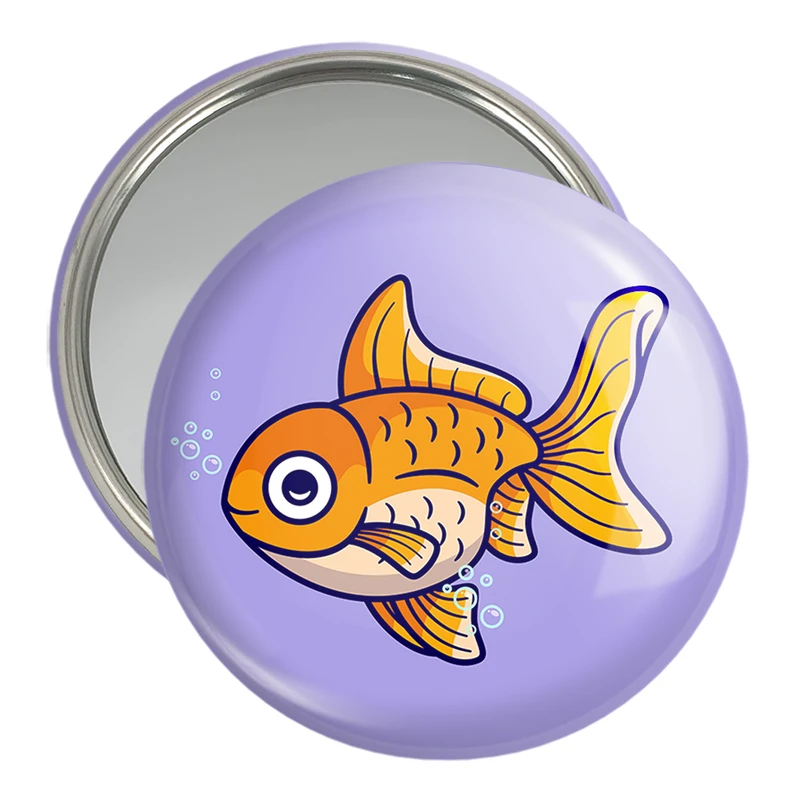 آینه جیبی خندالو مدل حیوانات بامزه ماهی کد 29691