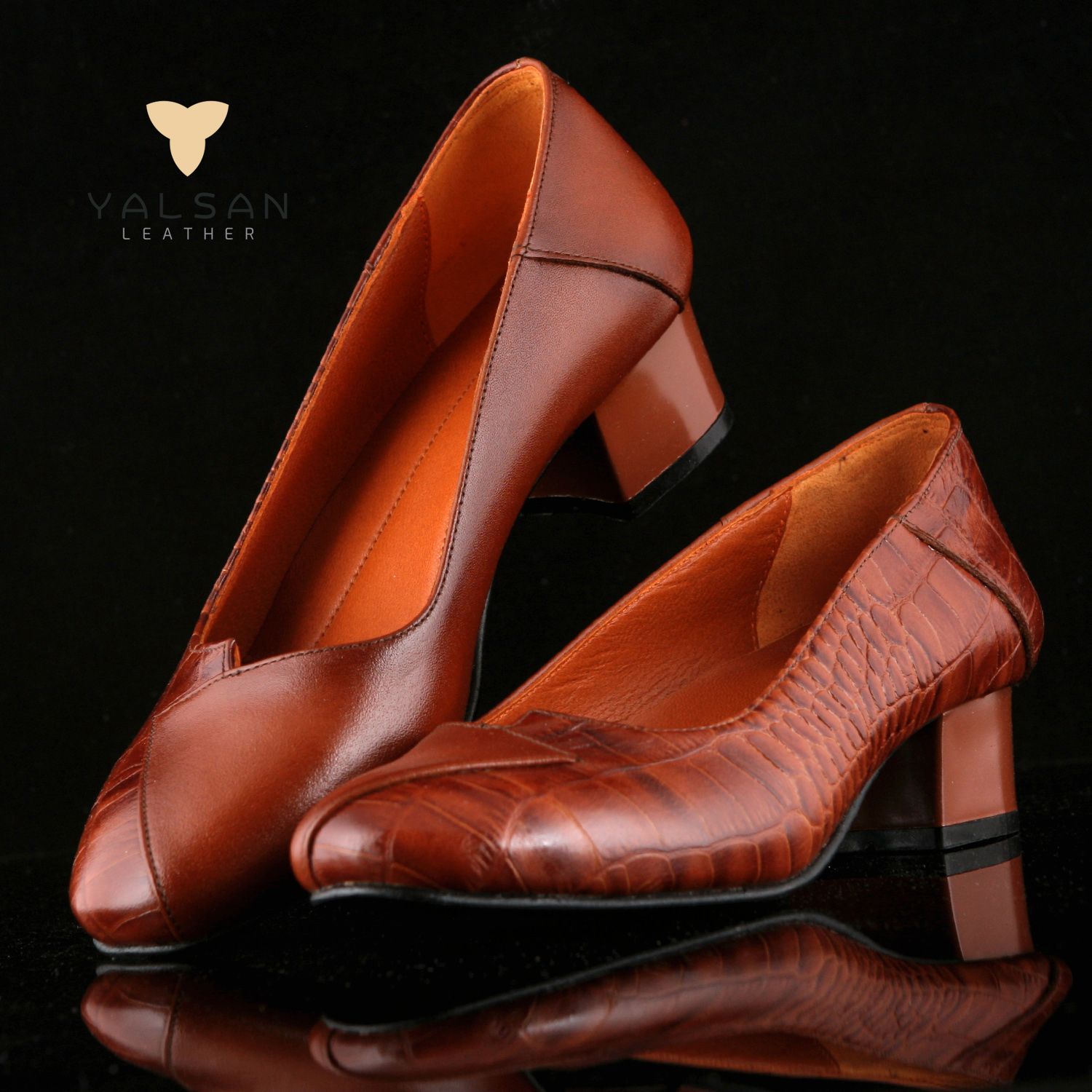 کفش زنانه چرم یلسان مدل آیسو کد ASL-AYS-627-GCGS -  - 4