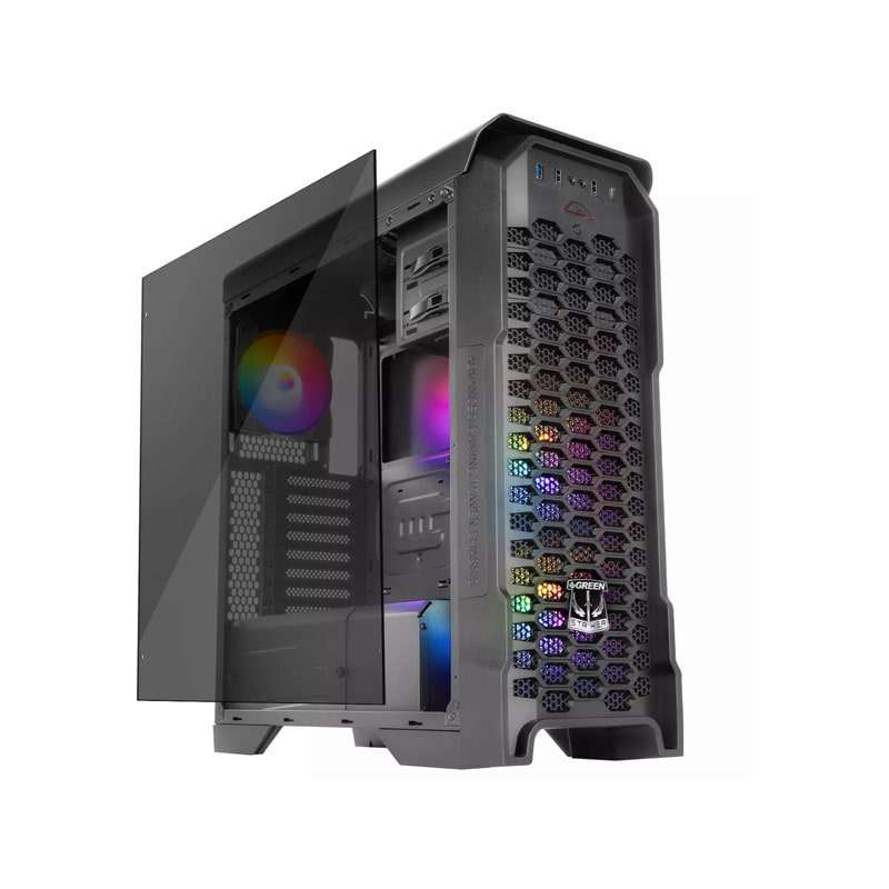 کیس کامپیوتر گرین مدل STRIKER FRGB