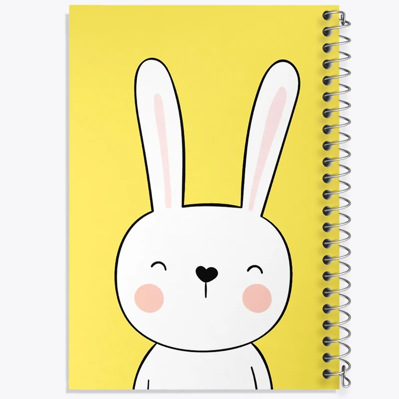 دفتر مشق 50 برگ خندالو طرح خرگوش کیوت کد F938