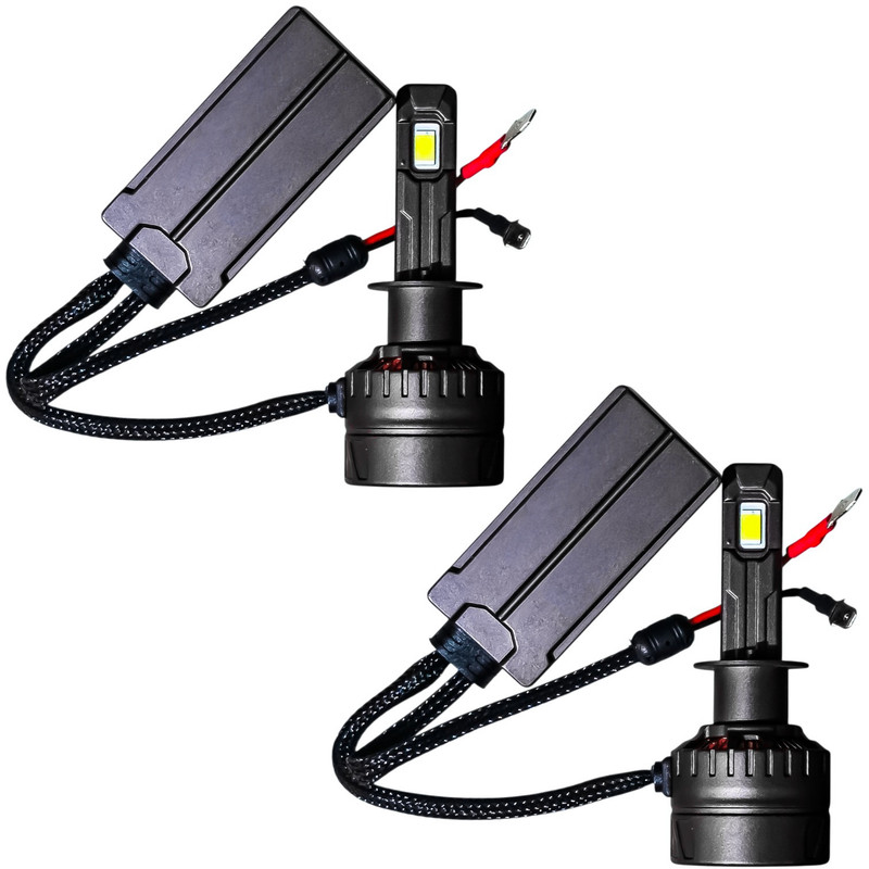 هدلایت چراغ مه شکن خودرو تک حالته فورس مدل یخی کد CSP پایه H1 مناسب برای ساینا و کوییک بسته ۲ عددی