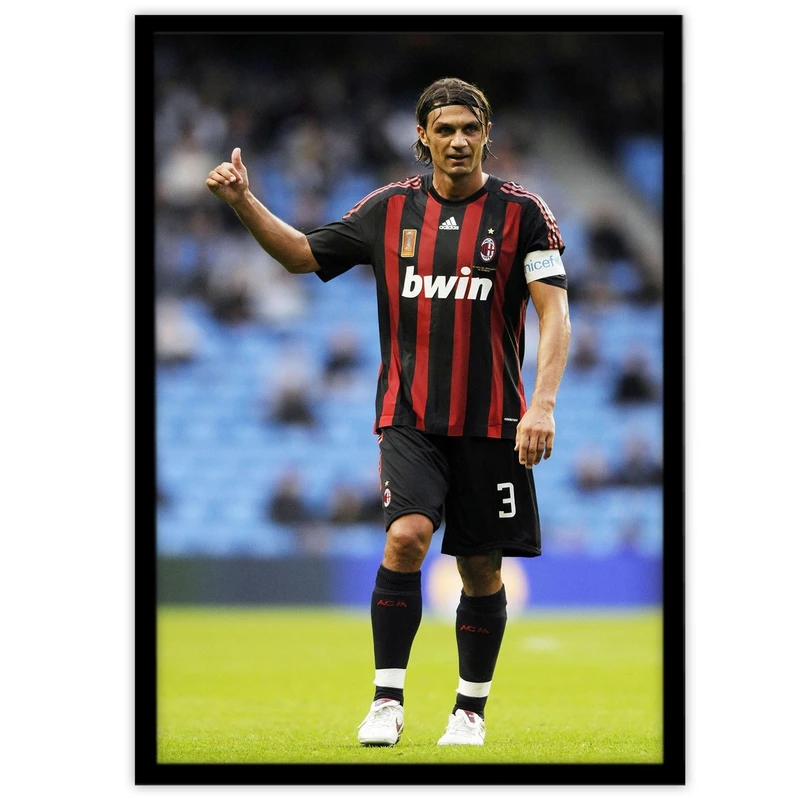 تابلو بکلیت طرح بازیکن تیم فوتبال آث میلان پائولو مالدینی مدل B-10710