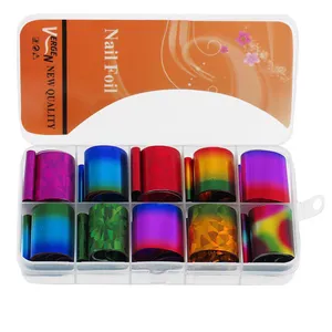 فویل طراحی ناخن ورژن مدل GS.RB مجموعه 10 عددی