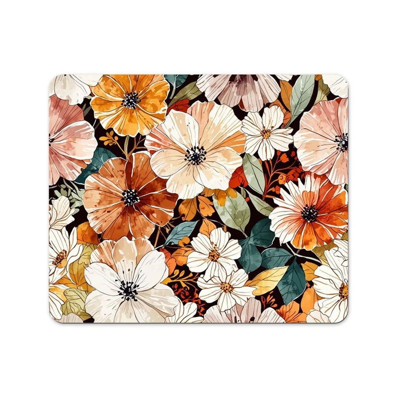 ماوس پد پاد آفرین مدل فانتزی طرح گل کد P201 سایز 19*24 سانتی متر