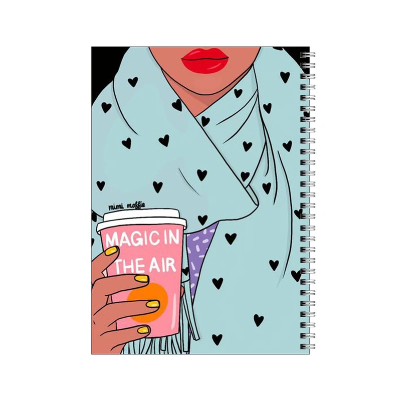 دفتر مشق 80 برگ بامبیلیپ طرح قهوه و استایل کد 8022331