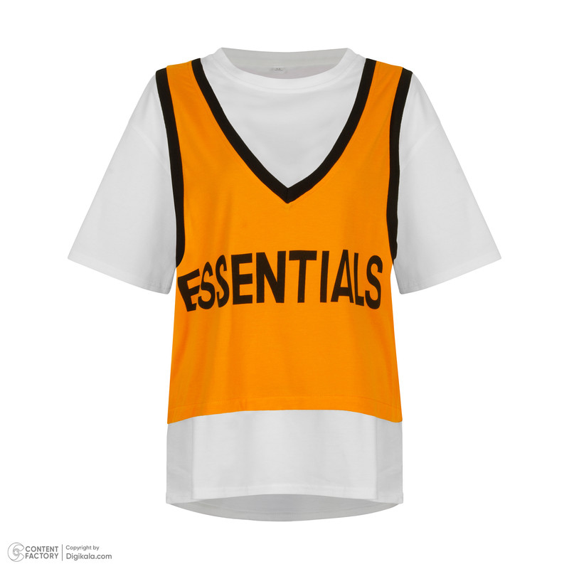 تی شرت اورسایز آستین کوتاه زنانه مدل O-Essentials