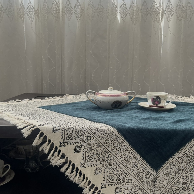 ست رومیزی ۳ تکه مدل مخمل نگار 