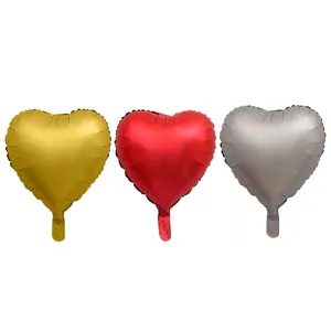 بادکنک فویلی طرح قلبی مدل chrome شماره bg01 مجموعه 3 عددی