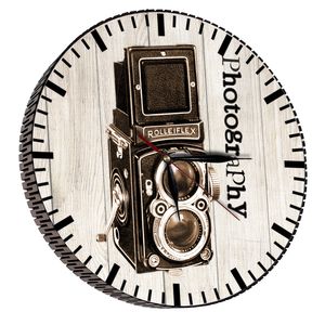 ساعت دیواری مدل دوربین قدیمی