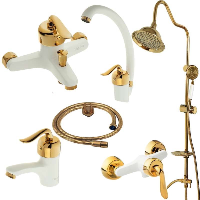 ست شیرآلات لیگوریا مدل 131 مجموعه 6 عددی 