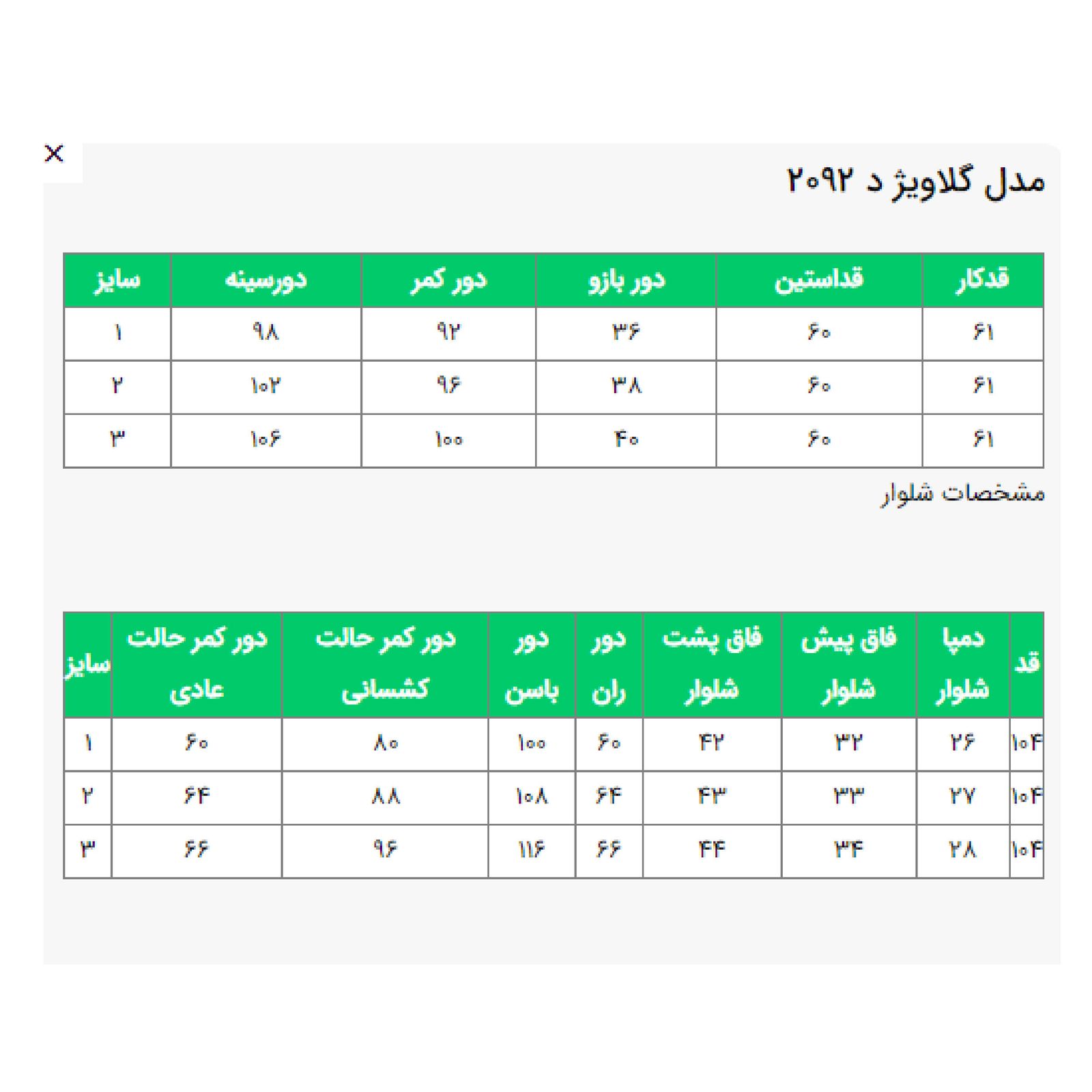 ست کت و شلوار زنانه السانا مدل گلاویژ کد 209205 -  - 11