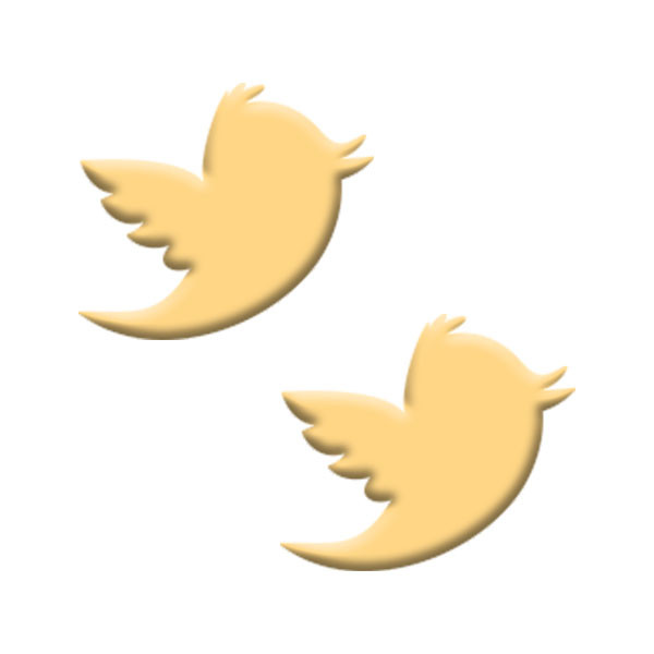 گوشواره طلا 18 عیار زنانه مدل پرنده توییتر 442