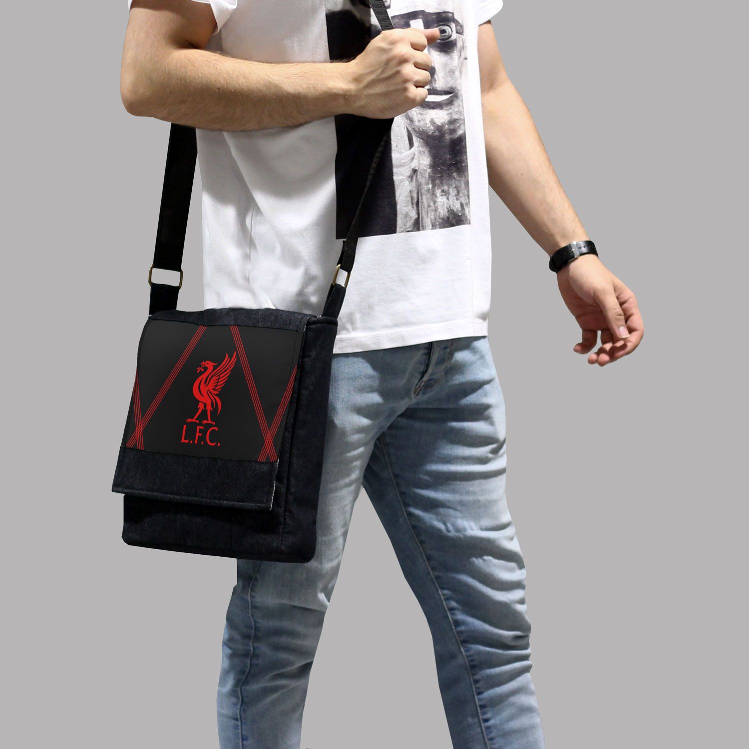 کیف رودوشی چی چاپ طرح لیورپول کد LFC -  - 2
