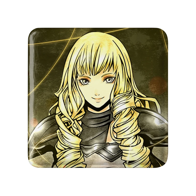 مگنت خندالو طرح آناستازیا انیمه کلیمور مدل مربعی کد 33486